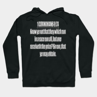 Bible Verse 1 Corinthians 9:24 Hoodie